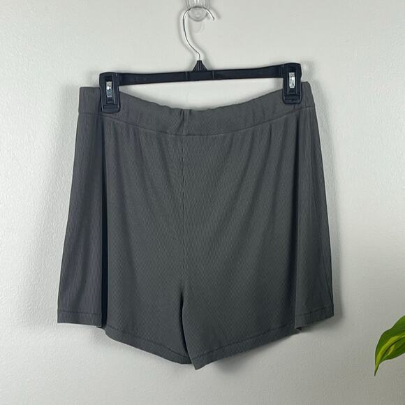 Skims Gray Ribbed Boxers Size Medium - Picture 3 of 10